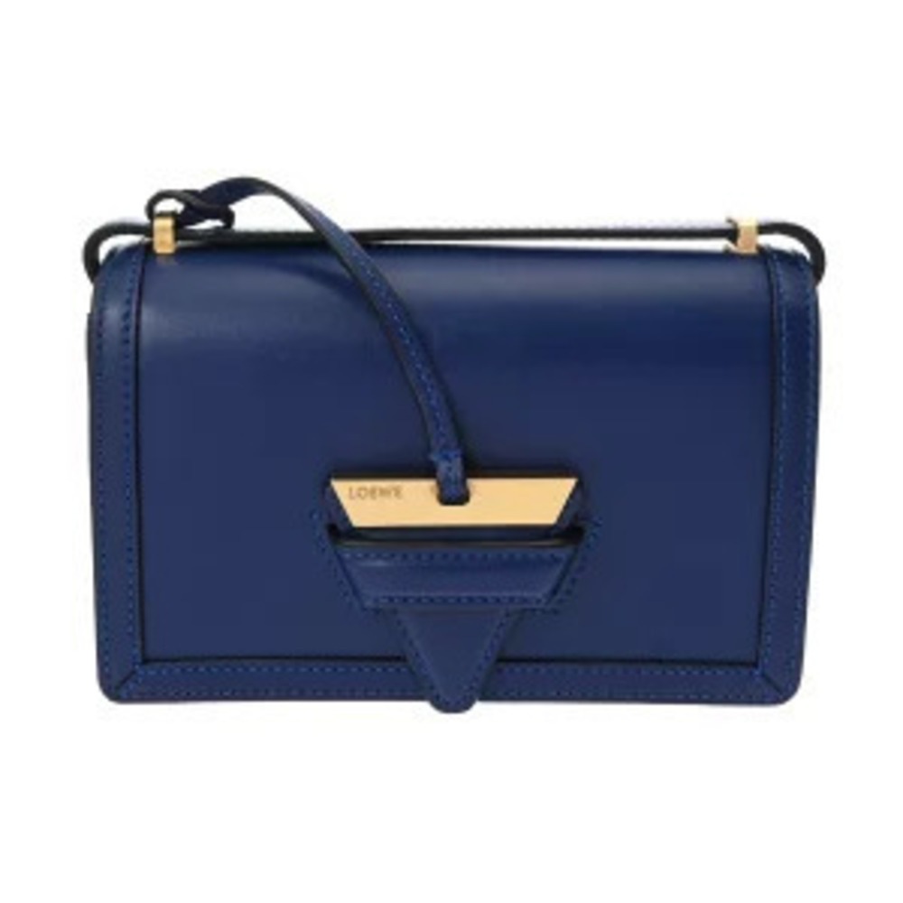 Loewe Barcelona Blue Leather Shoulder Bag handbag